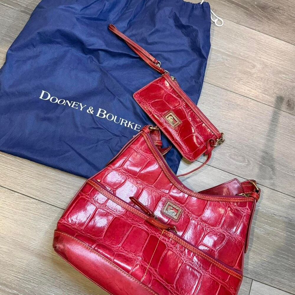 Dooney-bourke Women's Red and Burgundy Bag - Picture 8 of 8